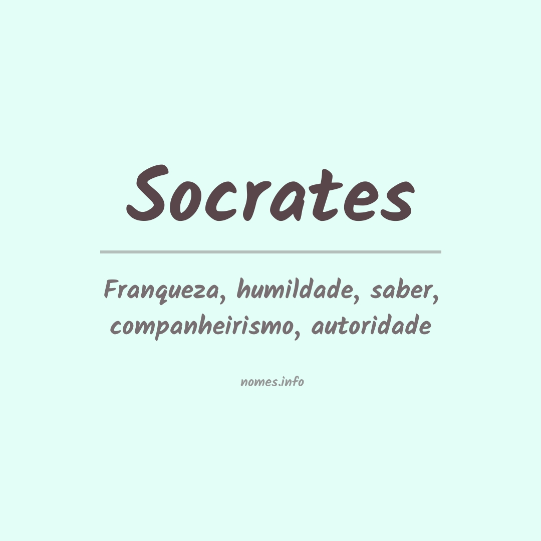 Significado do nome Socrates