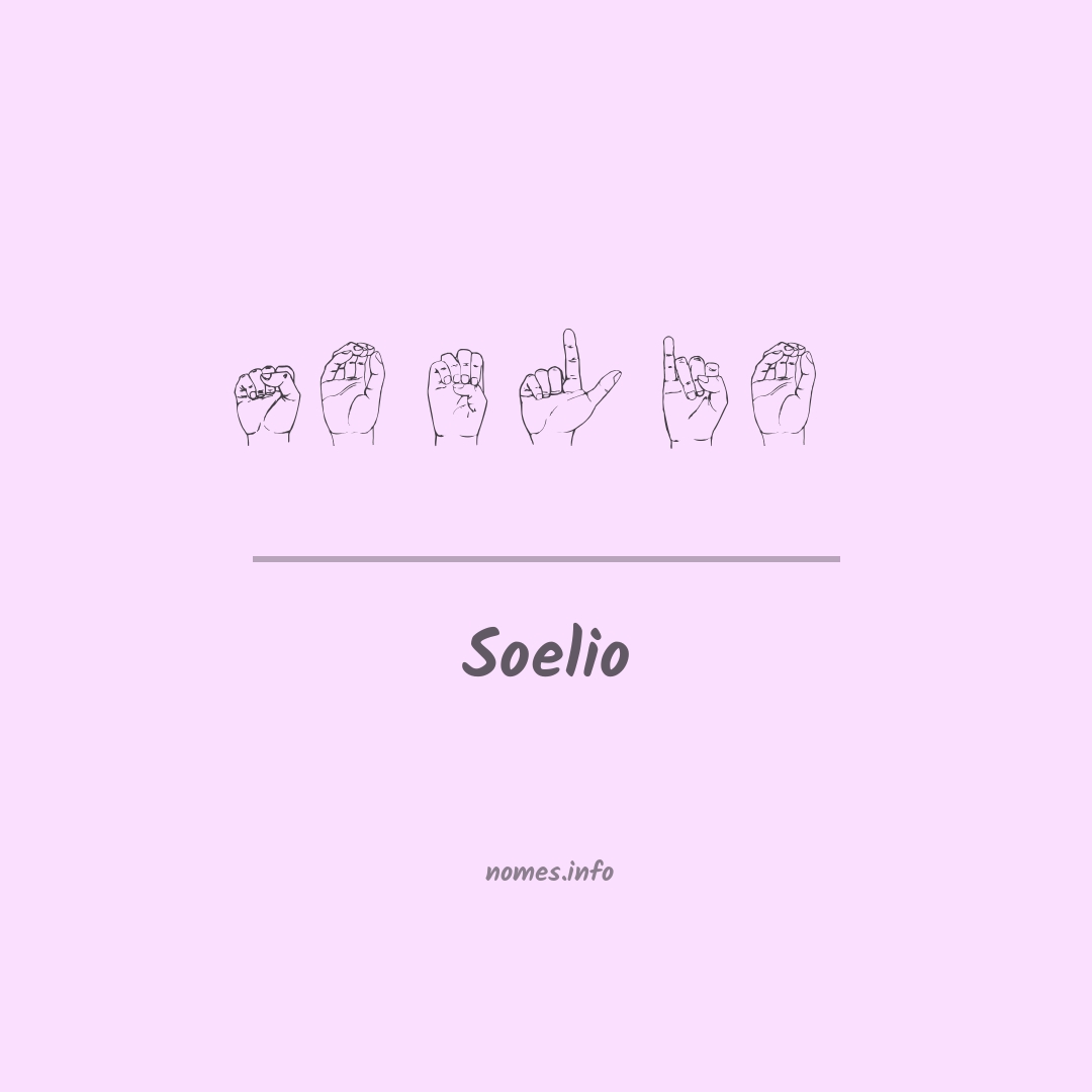Soelio em Libras Soelio em Libras