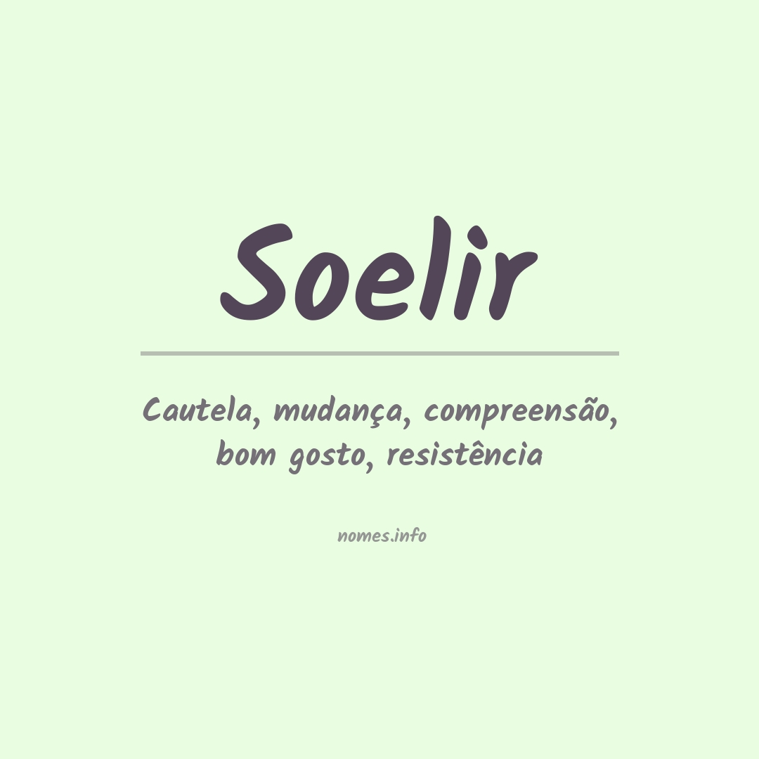 Significado do nome Soelir