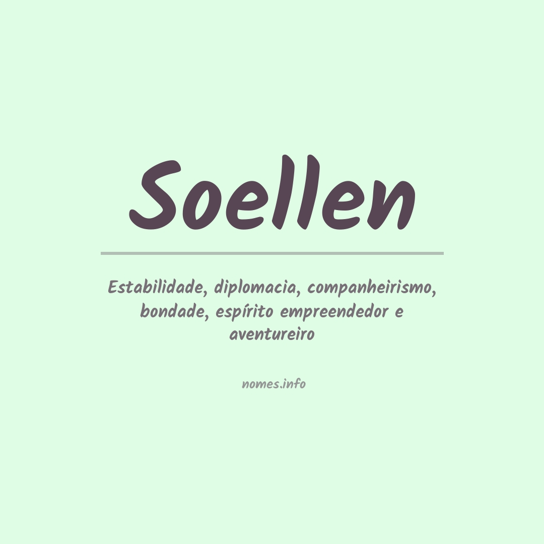 Significado do nome Soellen