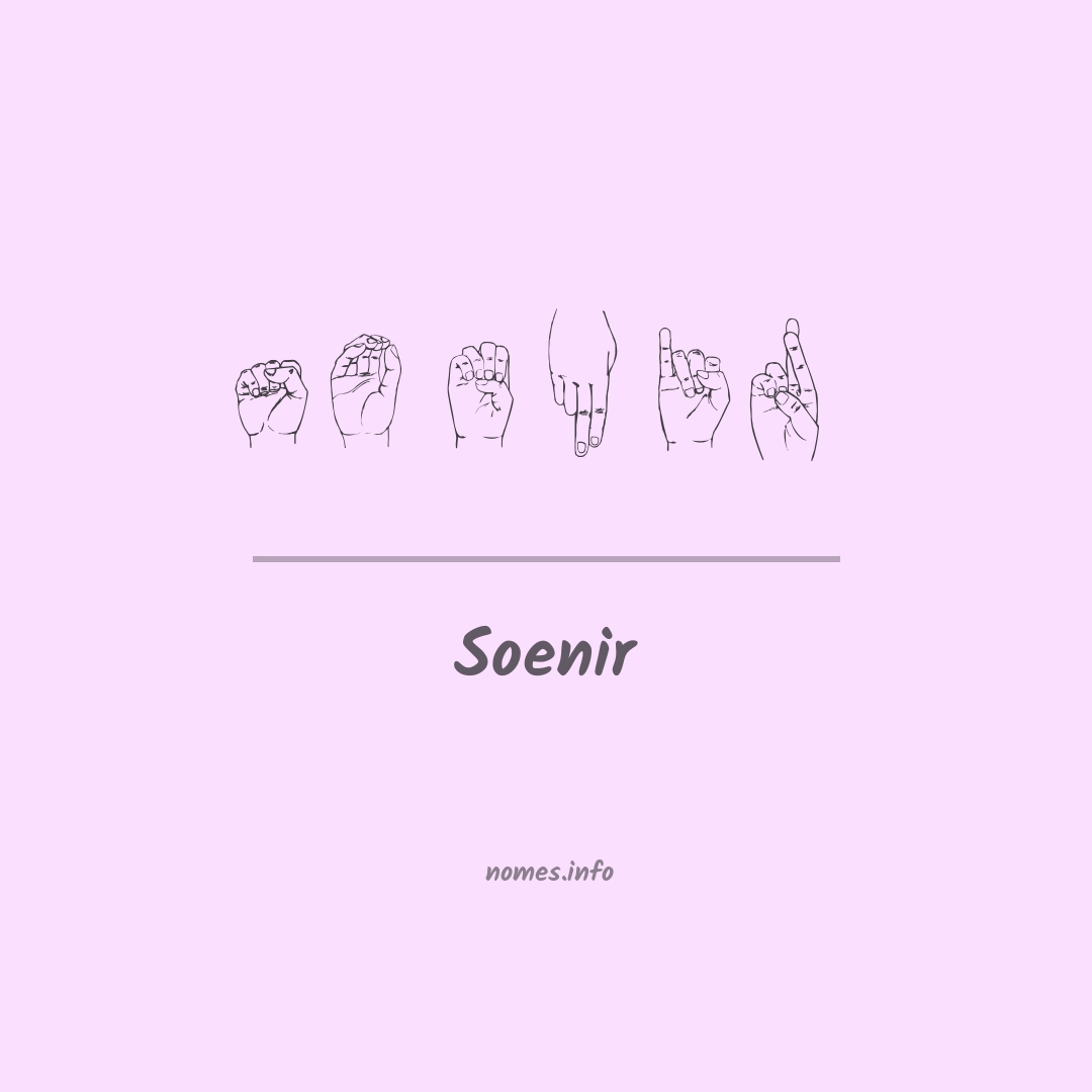 Soenir em Libras