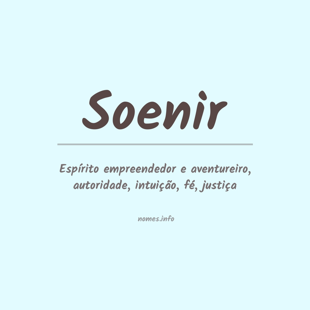 Significado do nome Soenir