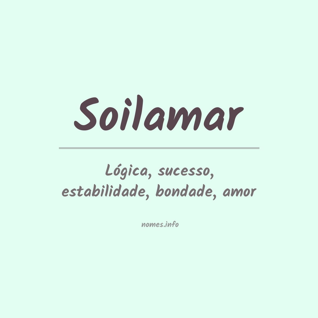 Significado do nome Soilamar