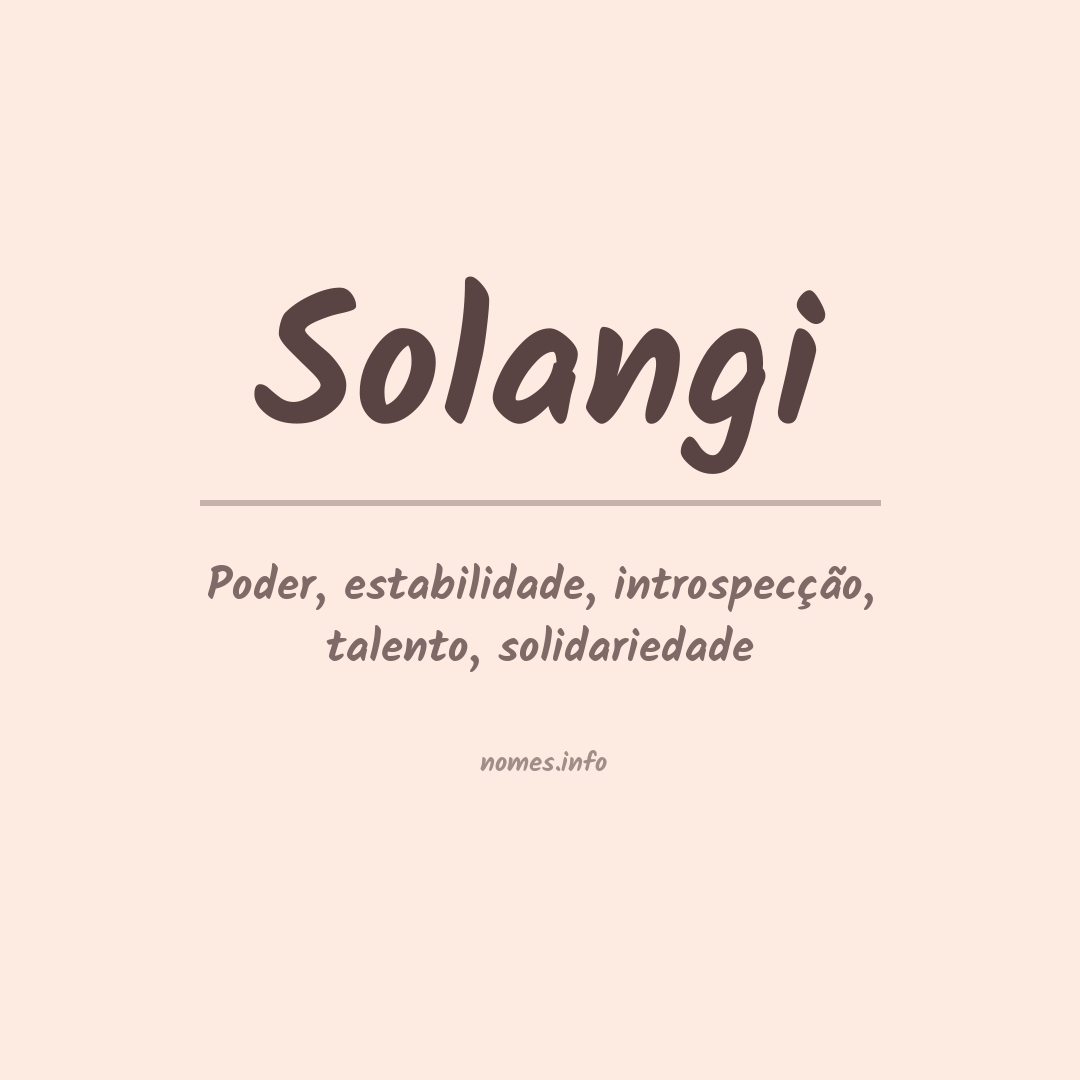 Significado do nome Solangi