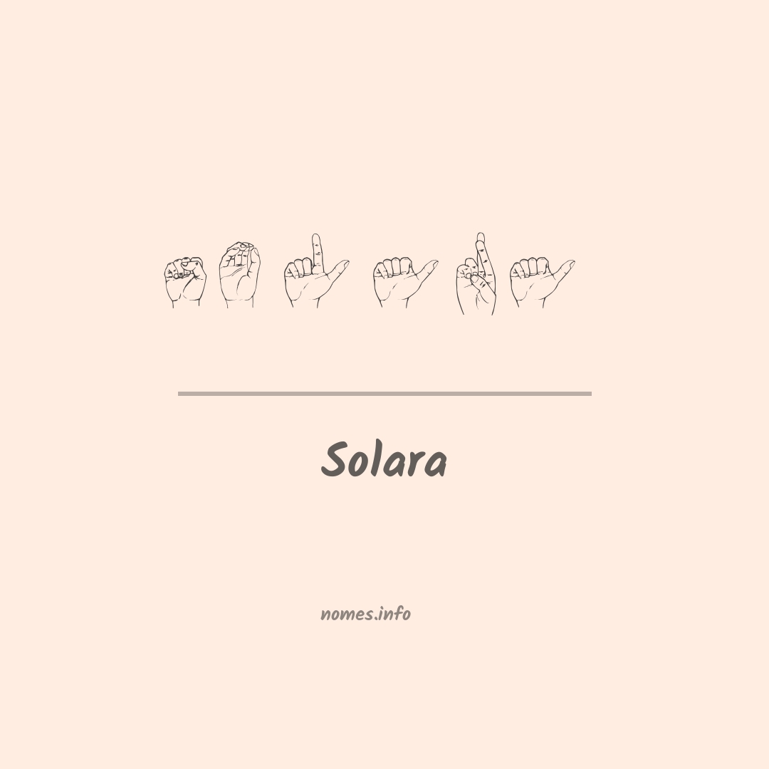 Solara em Libras