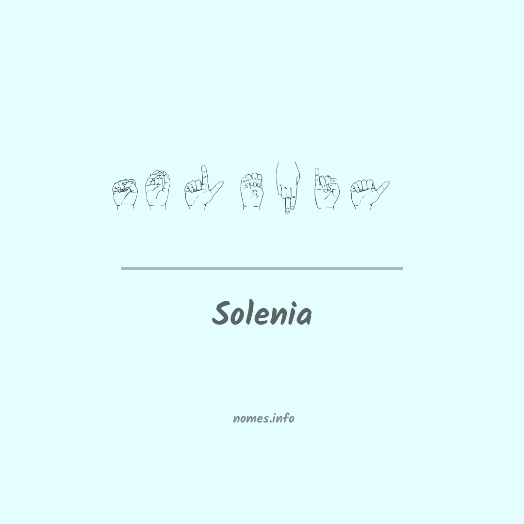 Solenia em Libras Solenia em Libras