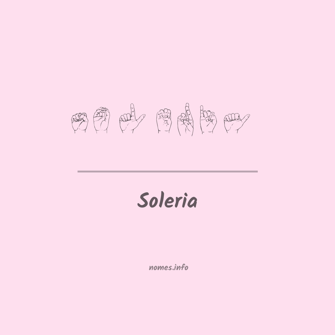 Soleria em Libras