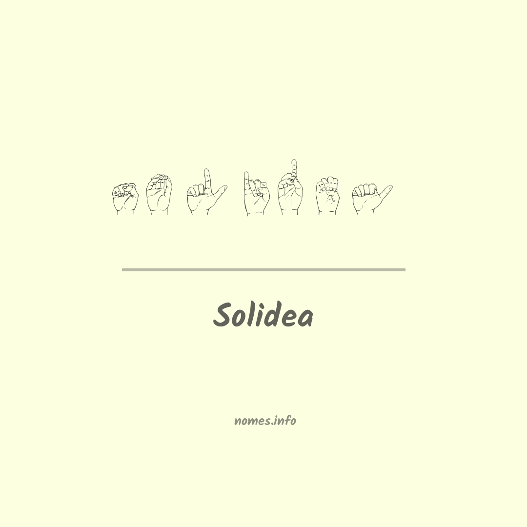 Solidea em Libras