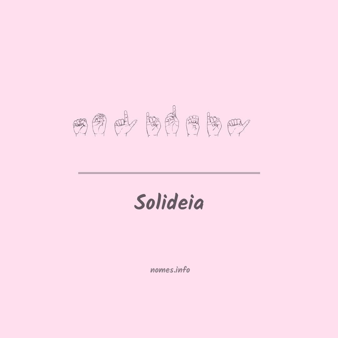 Solideia em Libras
