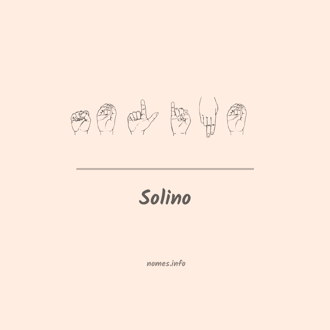 Solino em Libras