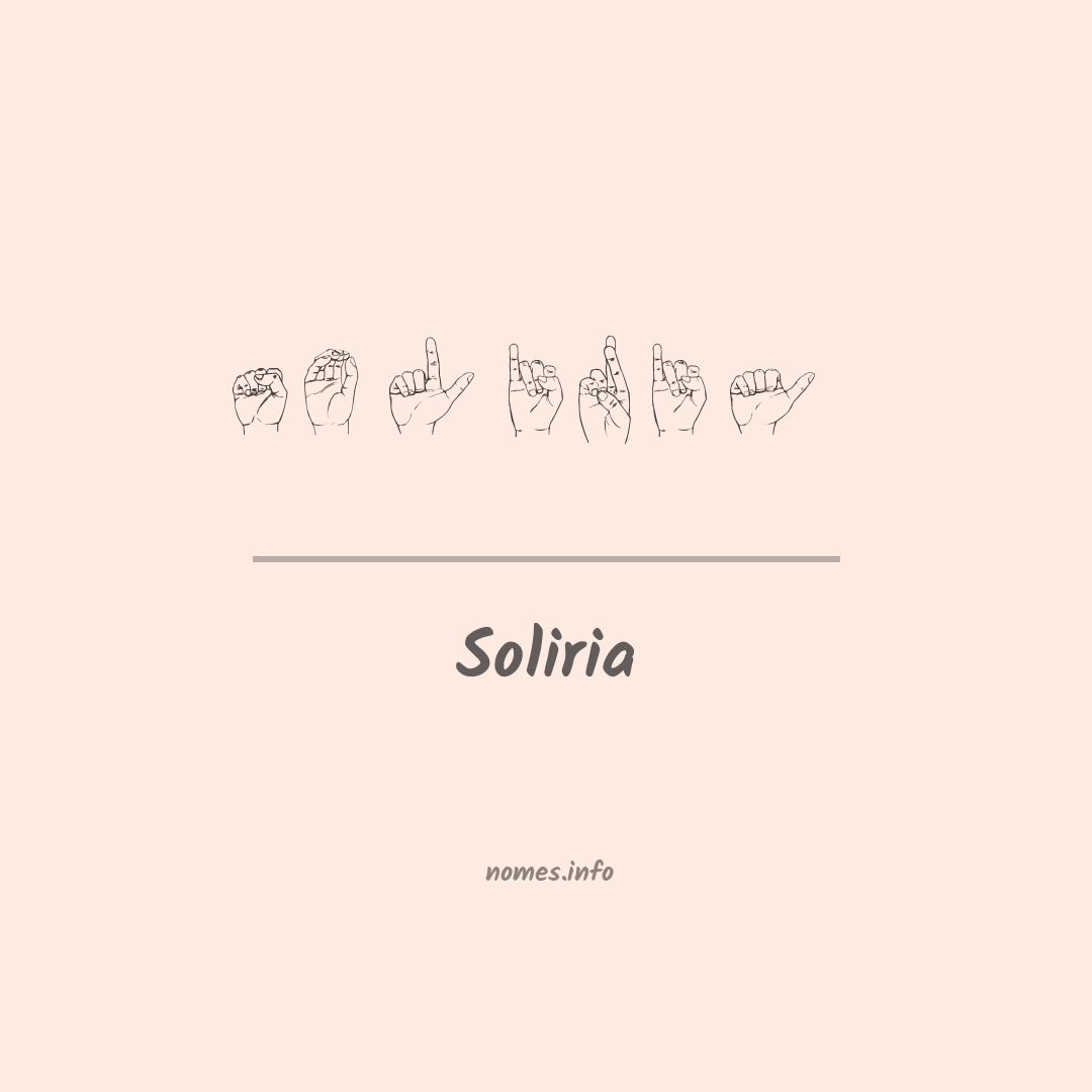 Soliria em Libras