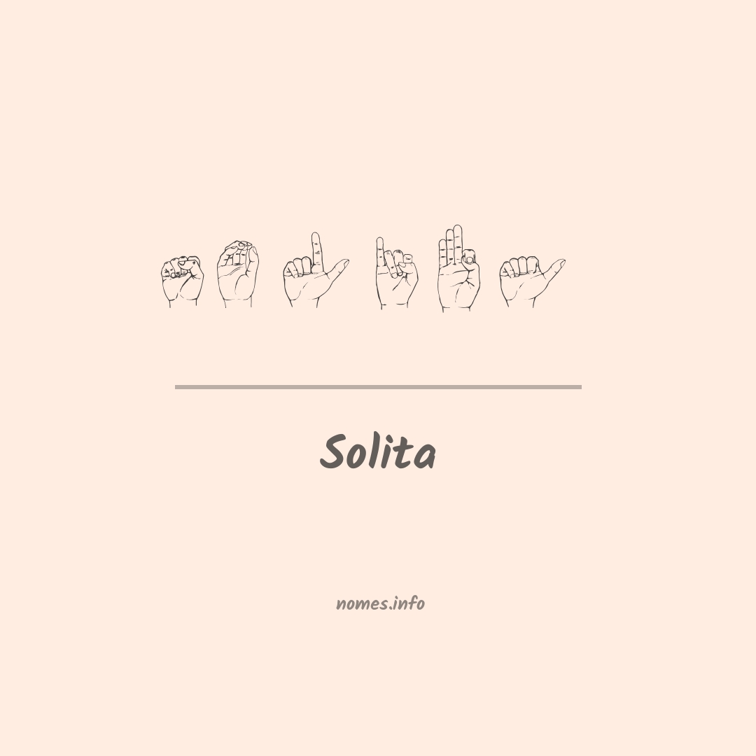 Solita em Libras