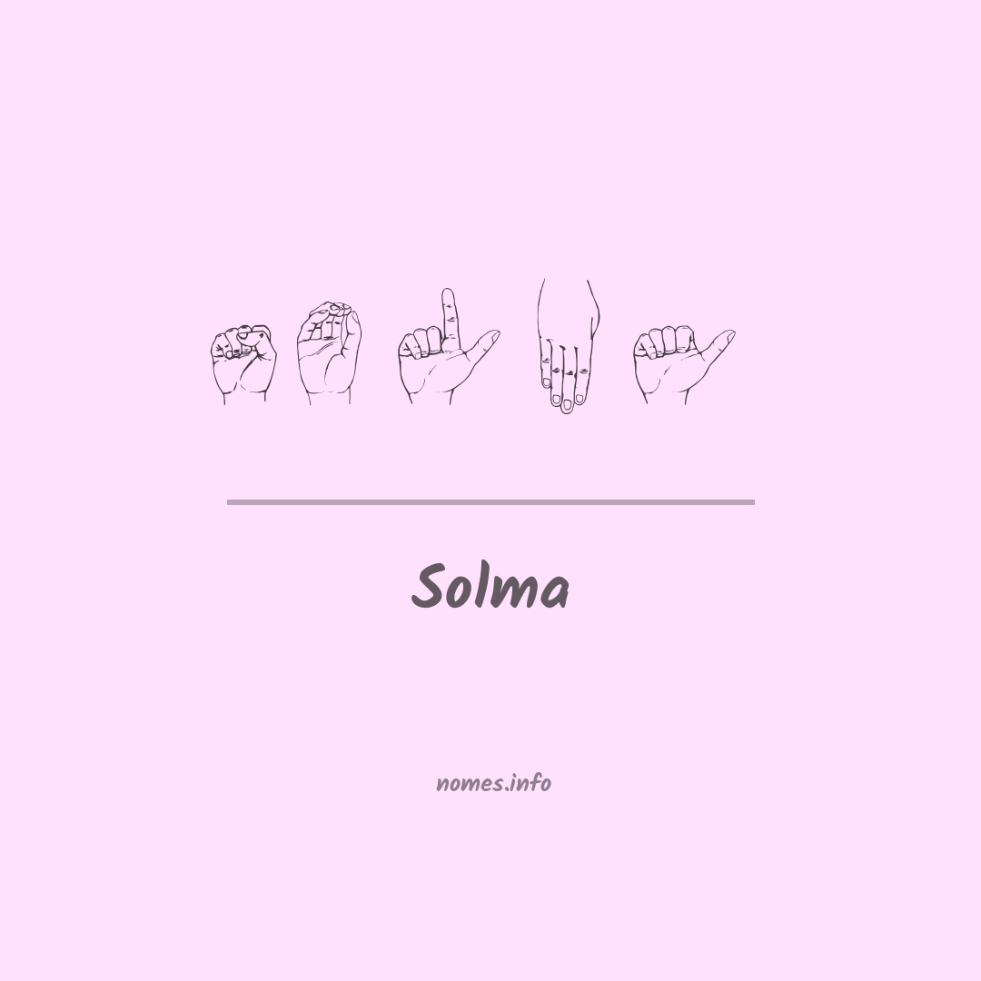 Solma em Libras