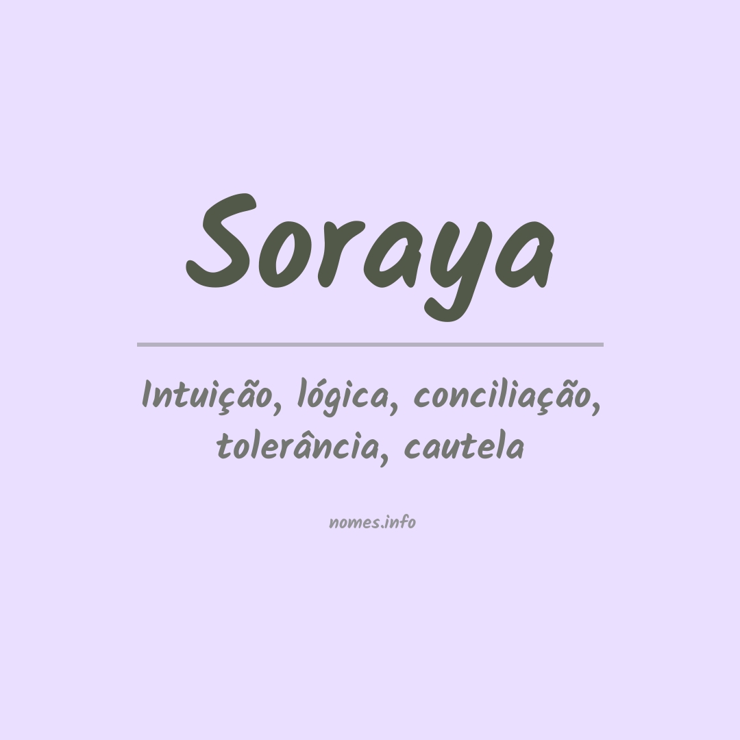 Significado do nome Soraya