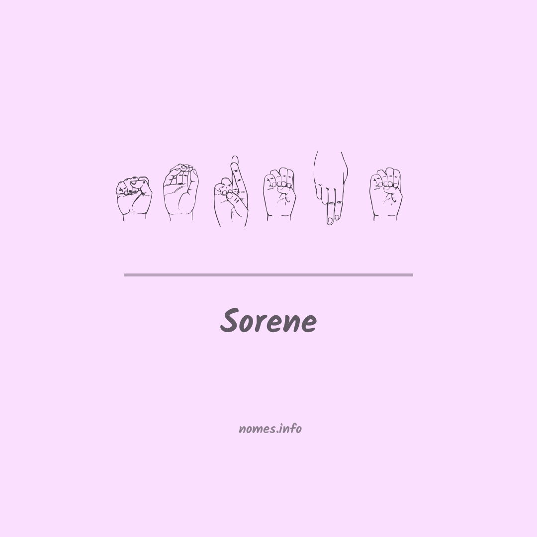 Sorene em Libras
