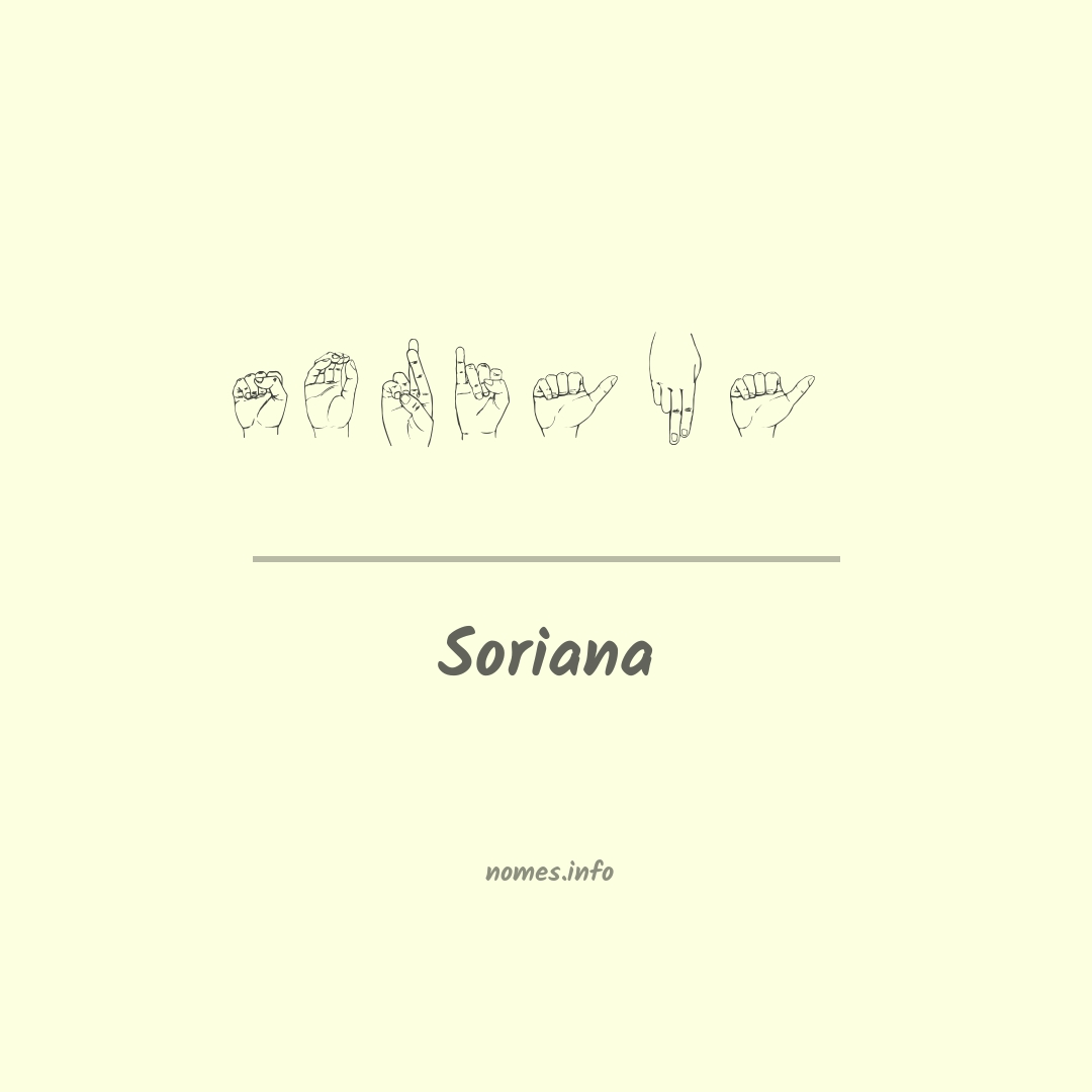 Soriana em Libras