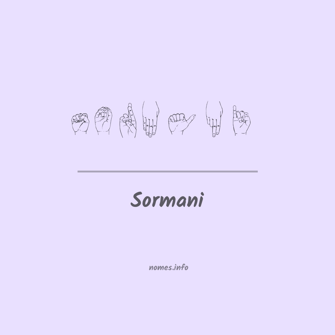 Sormani em Libras
