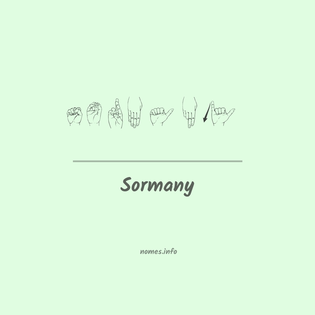 Sormany em Libras
