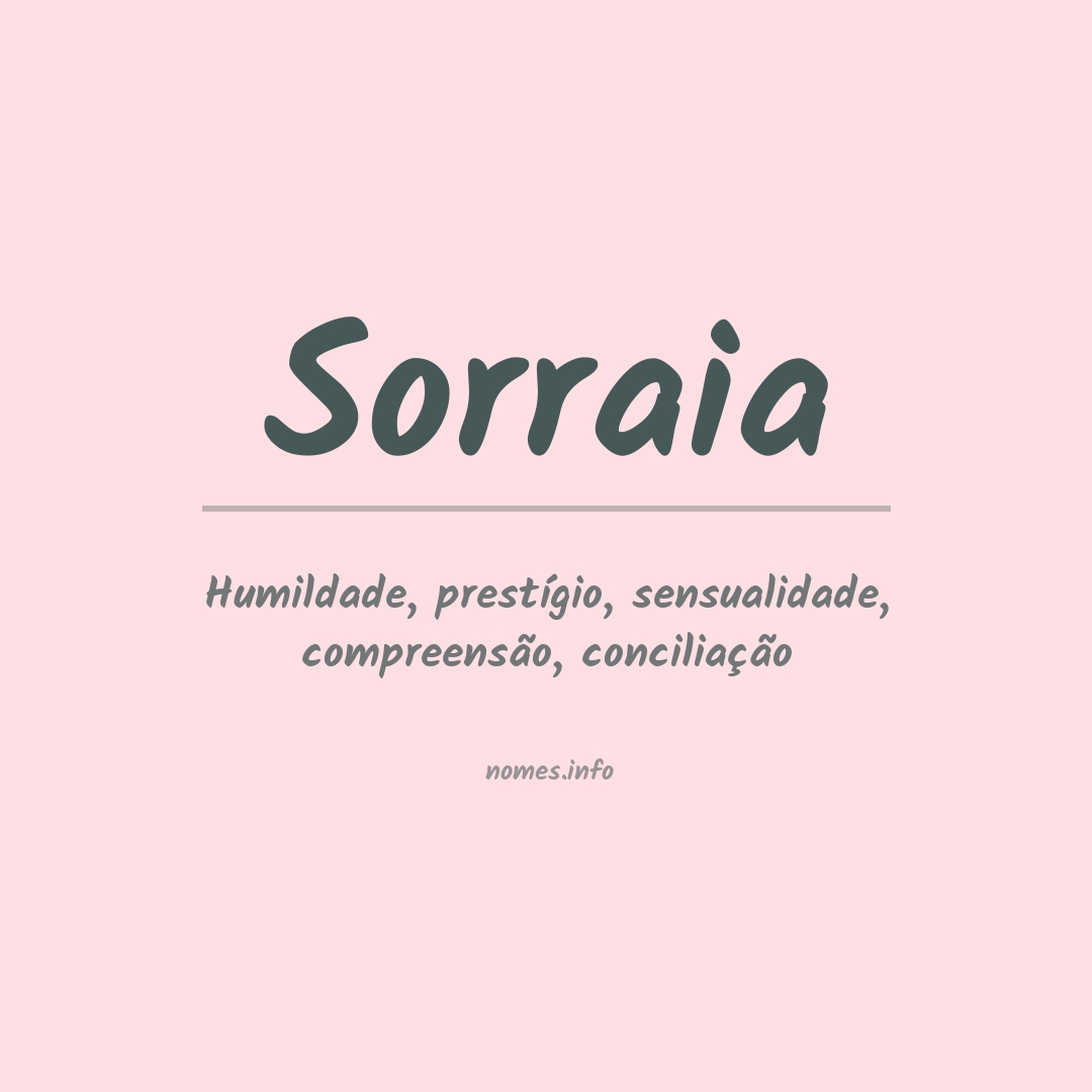 Significado do nome Sorraia