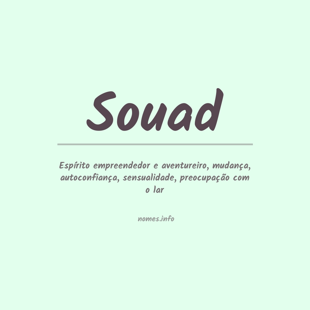 Significado do nome Souad