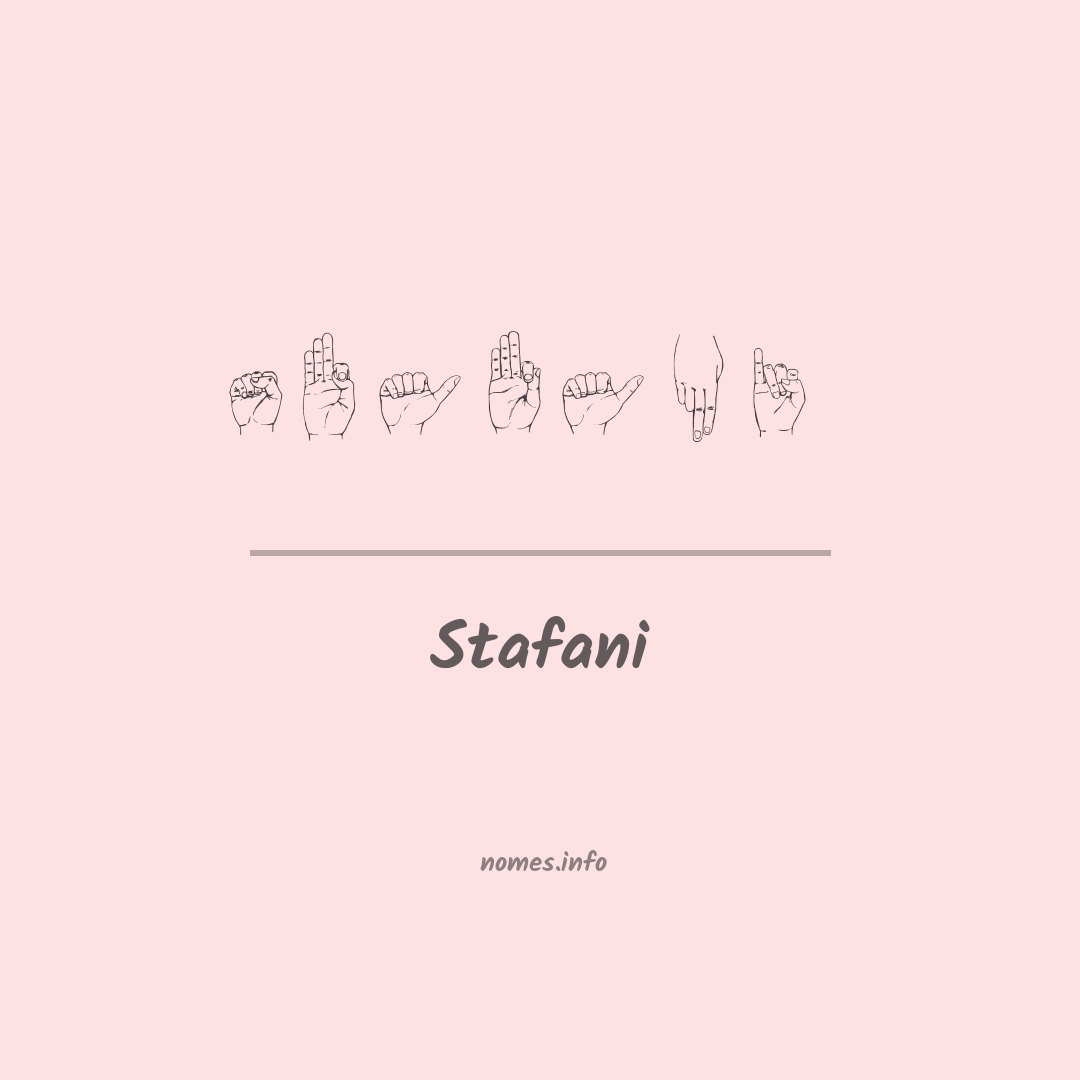 Stafani em Libras