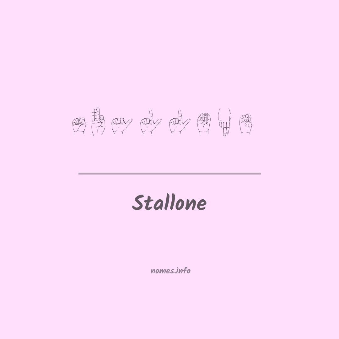 Stallone em Libras