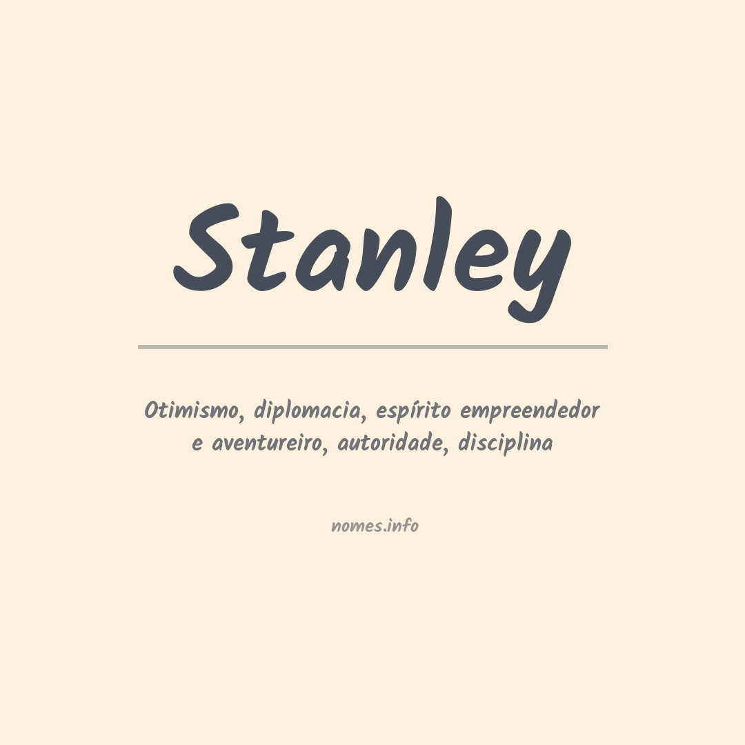 Significado do nome Stanley