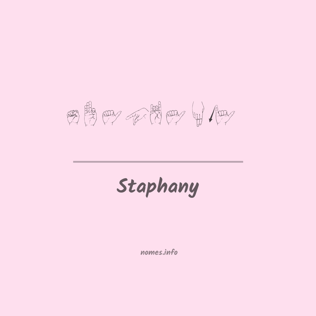 Staphany em Libras