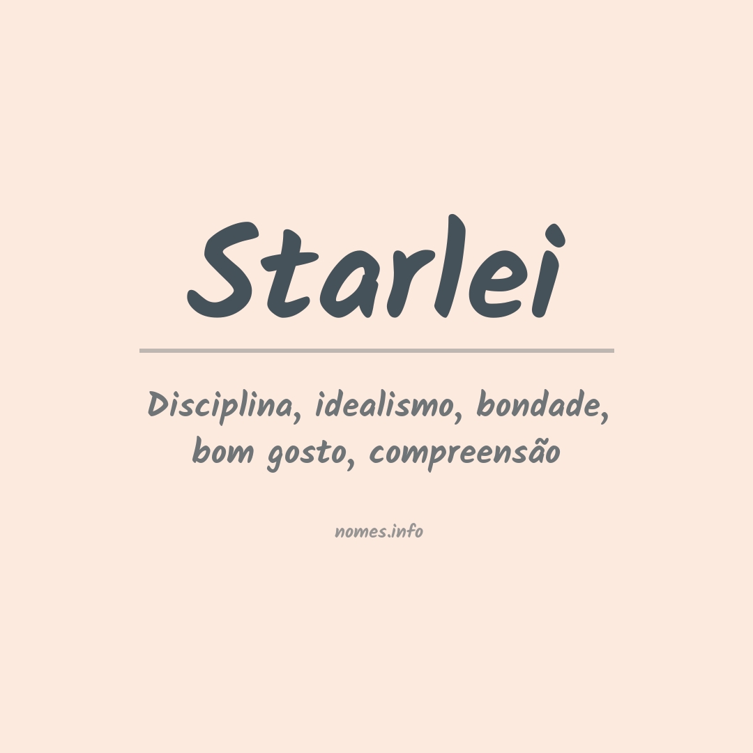 Significado do nome Starlei