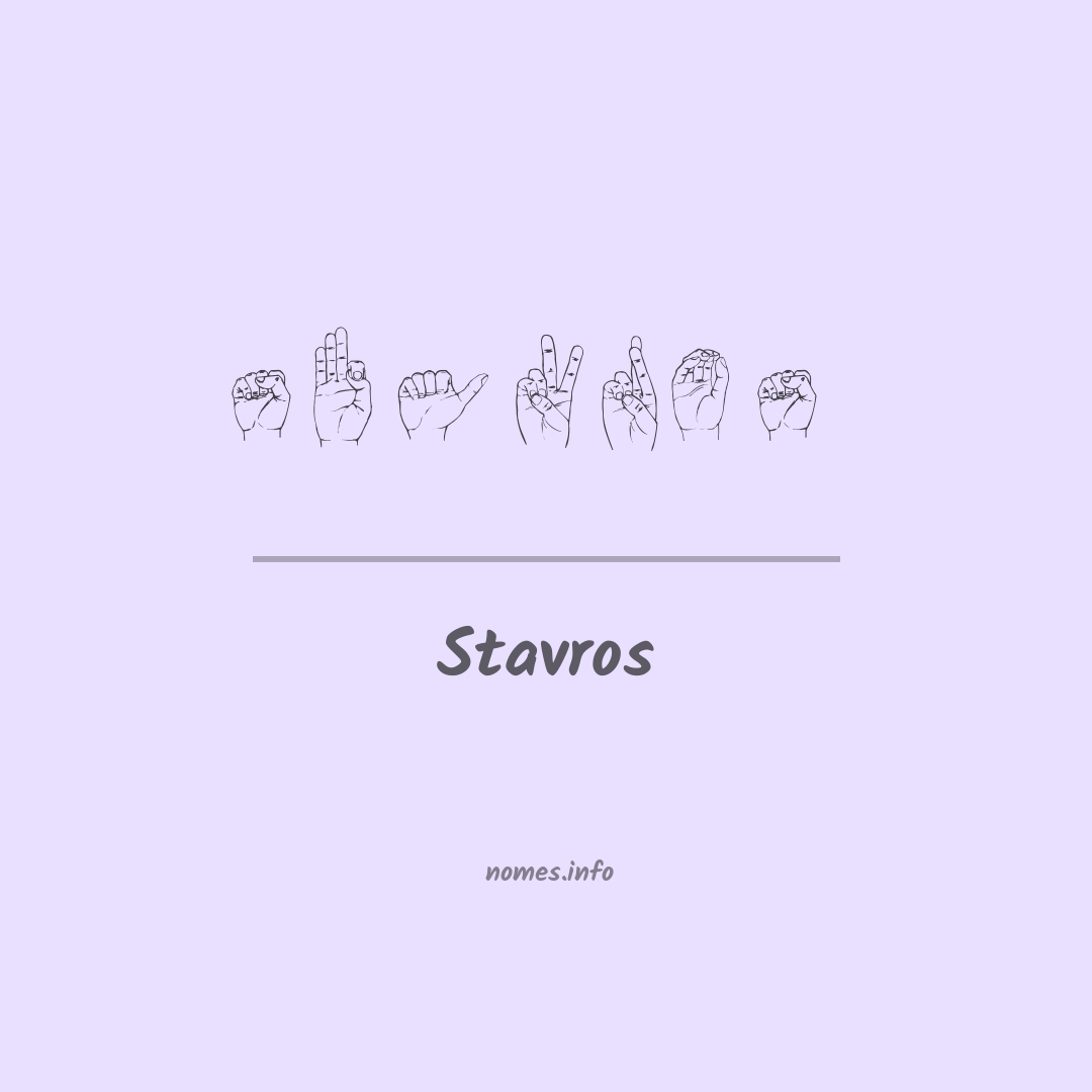 Stavros em Libras