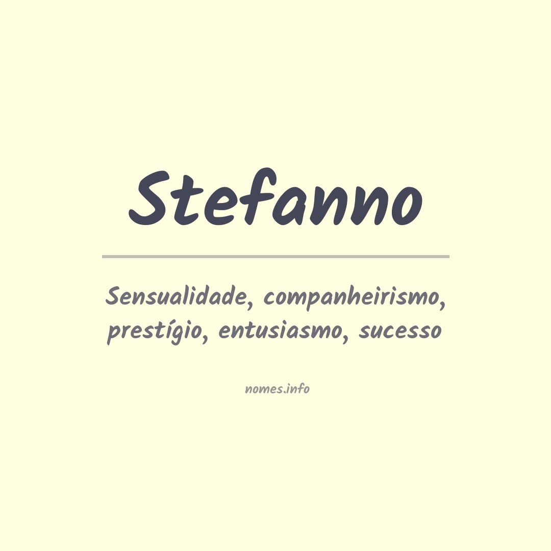 Significado do nome Stefanno