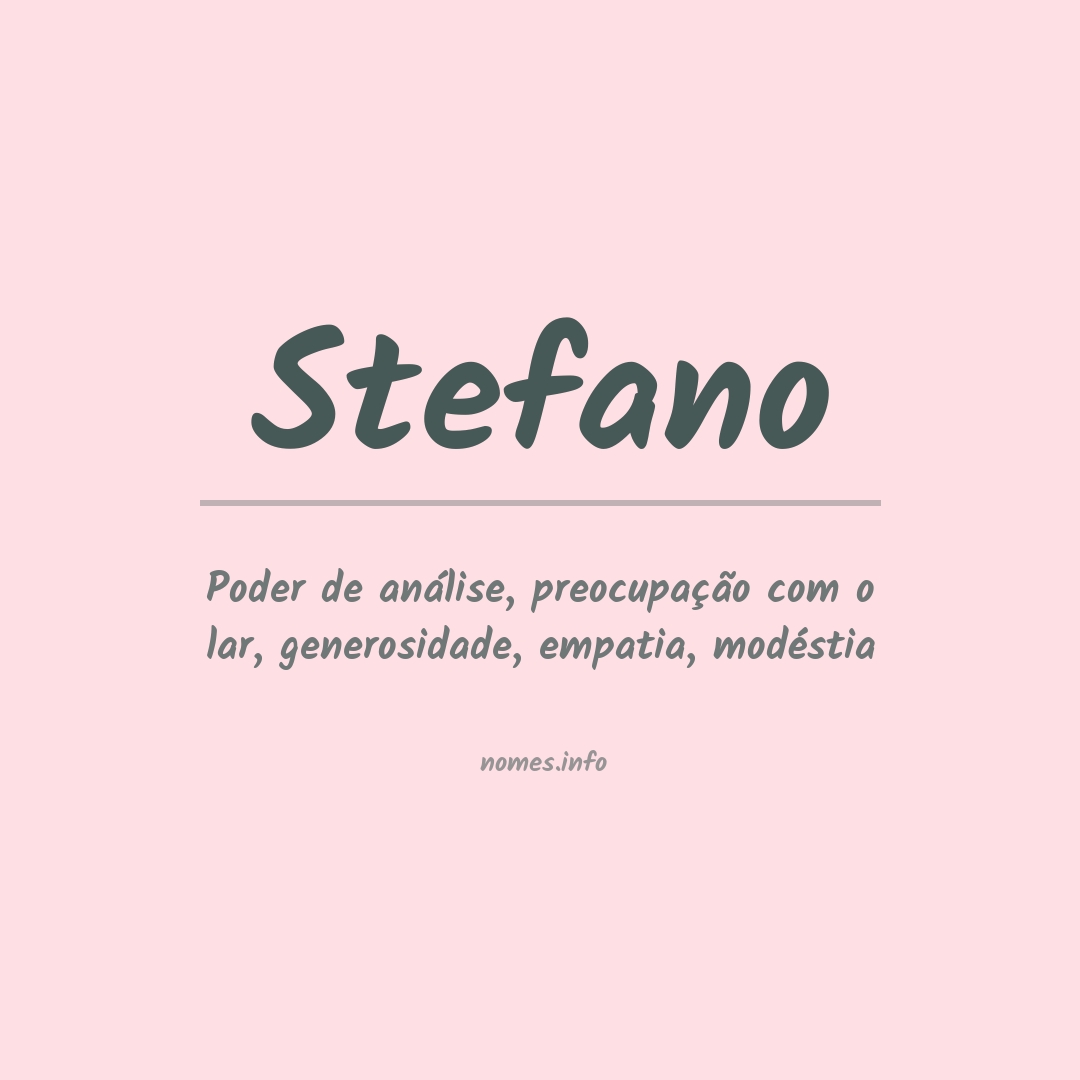 Significado do nome Stefano