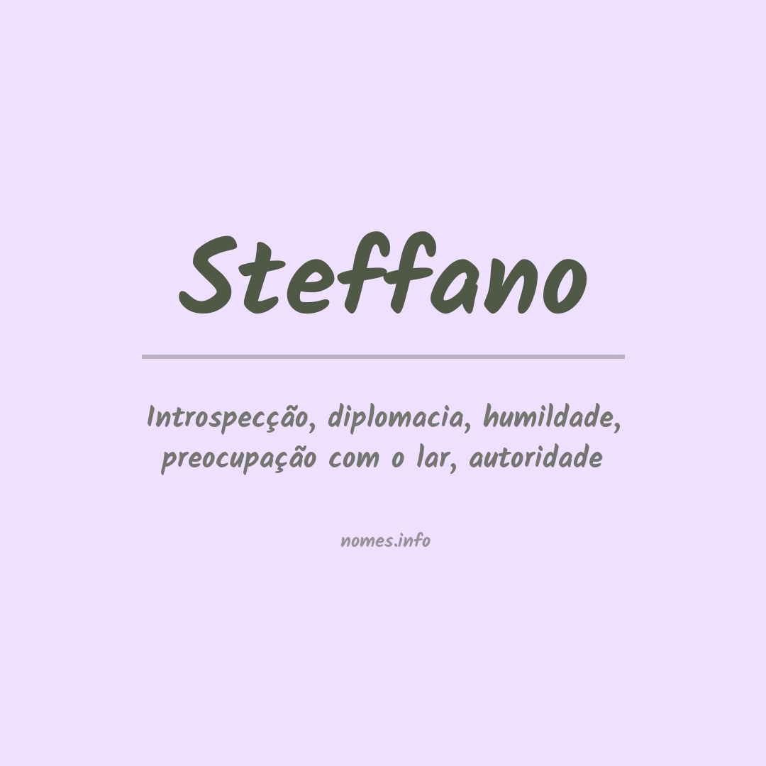 Significado do nome Steffano