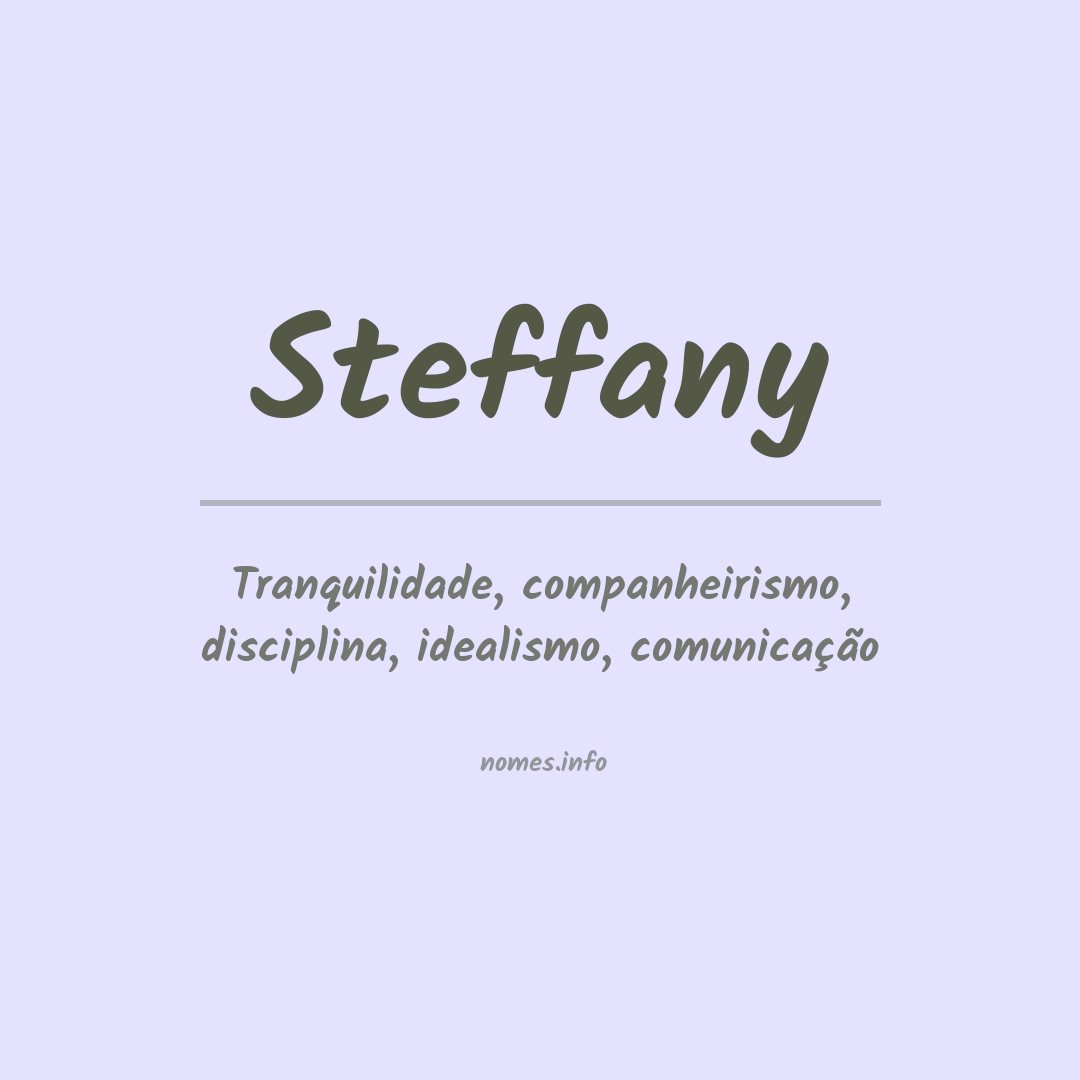 Significado do nome Steffany