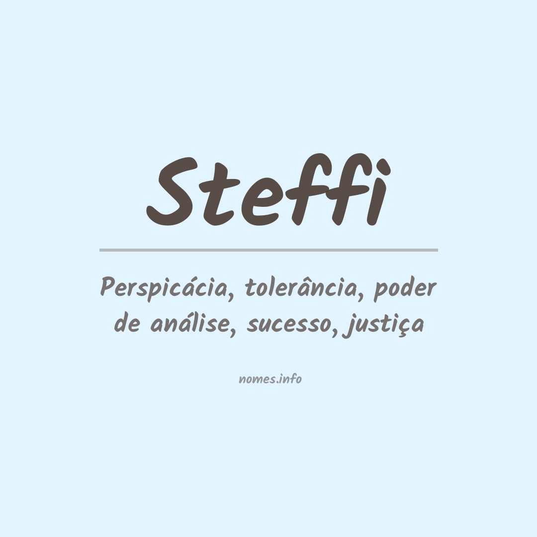 Significado do nome Steffi