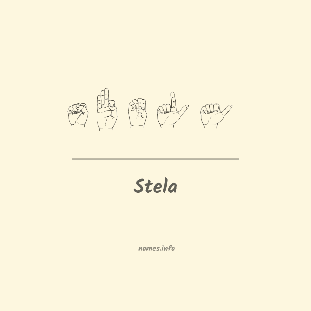 Stela em Libras