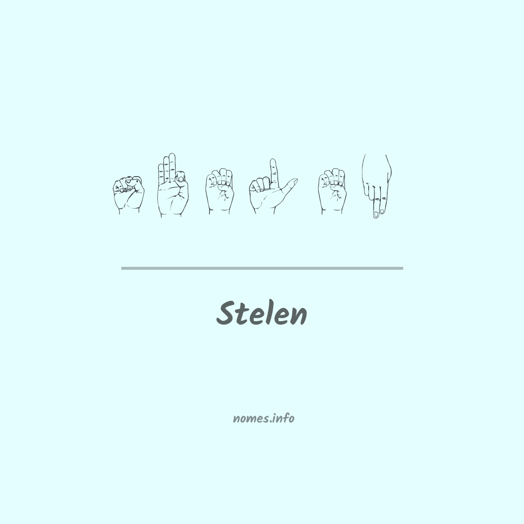 Stelen em Libras