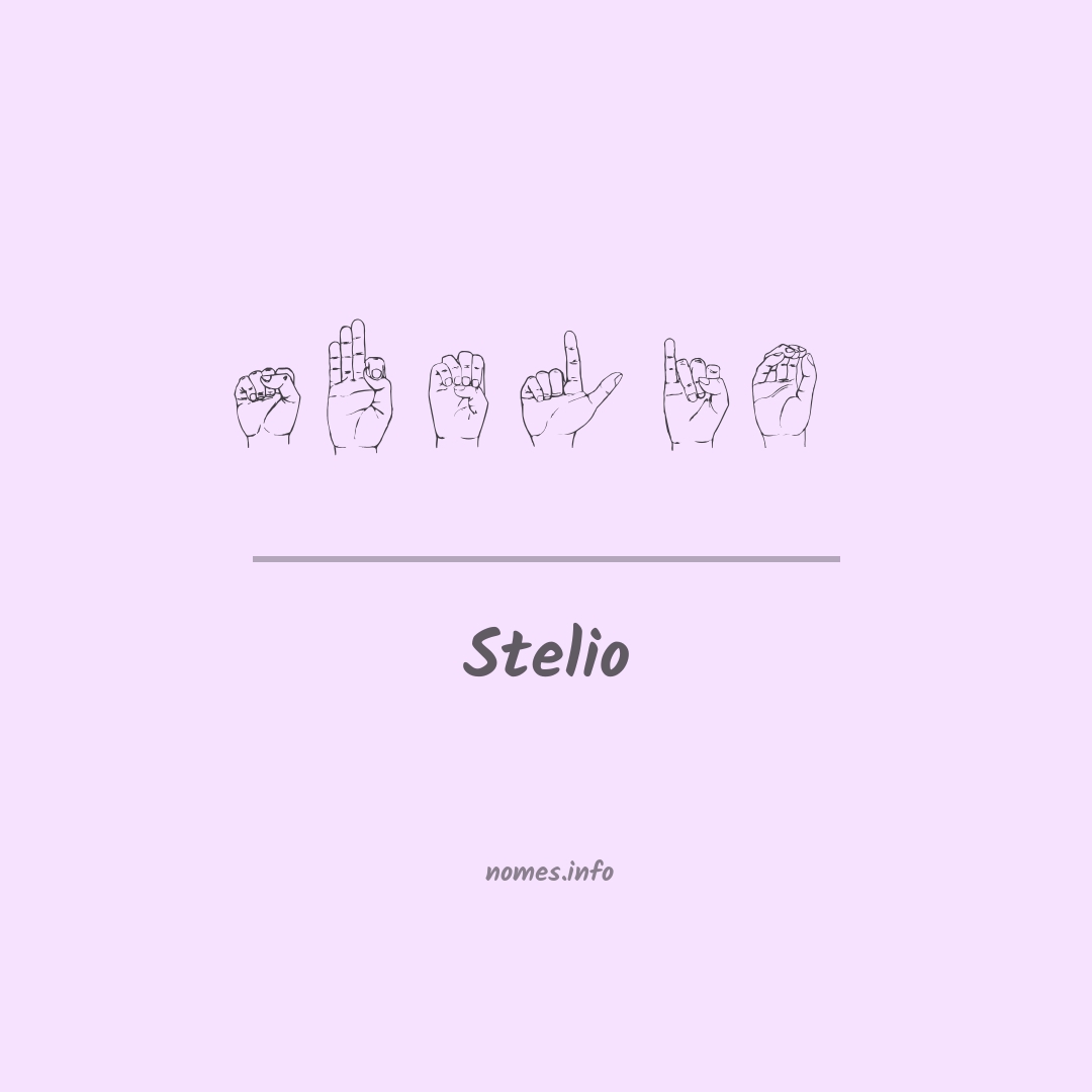 Stelio em Libras