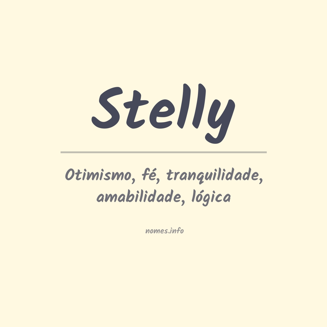 Significado do nome Stelly