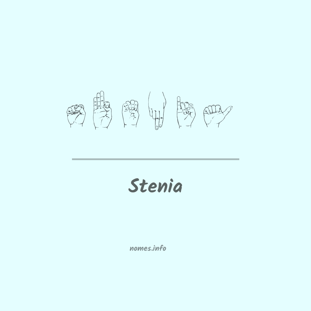 Stenia em Libras