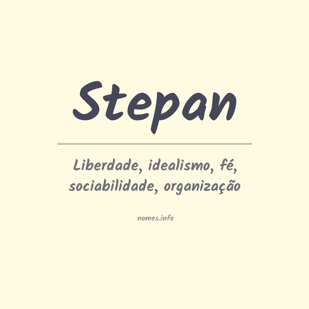 Significado do nome Stepan