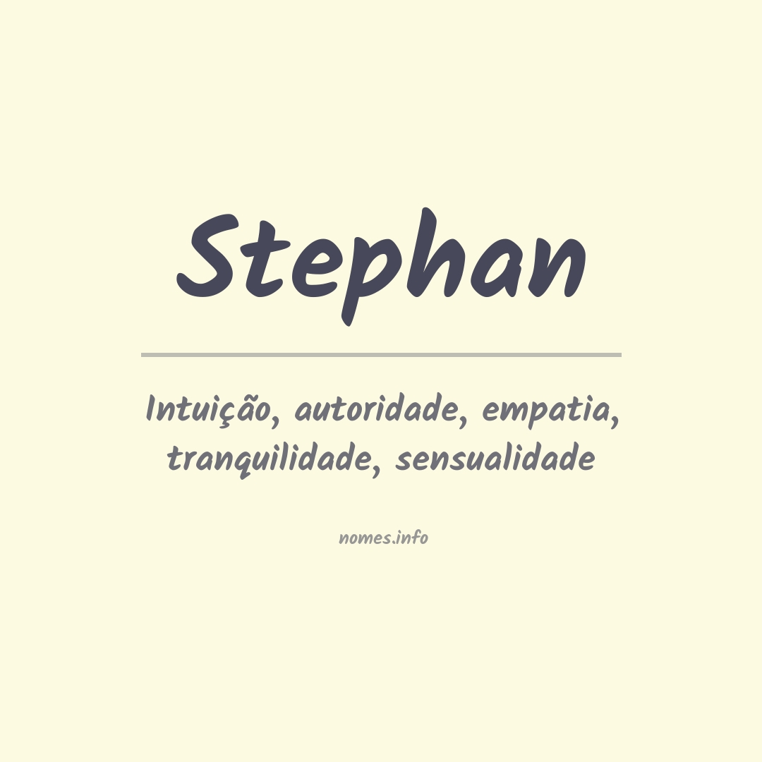 Significado do nome Stephan