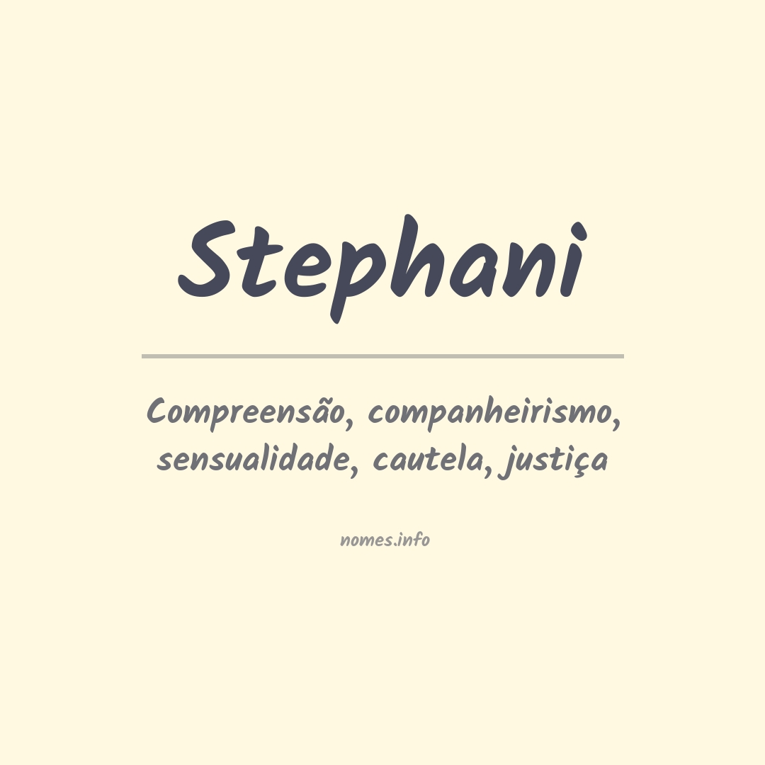 Significado do nome Stephani