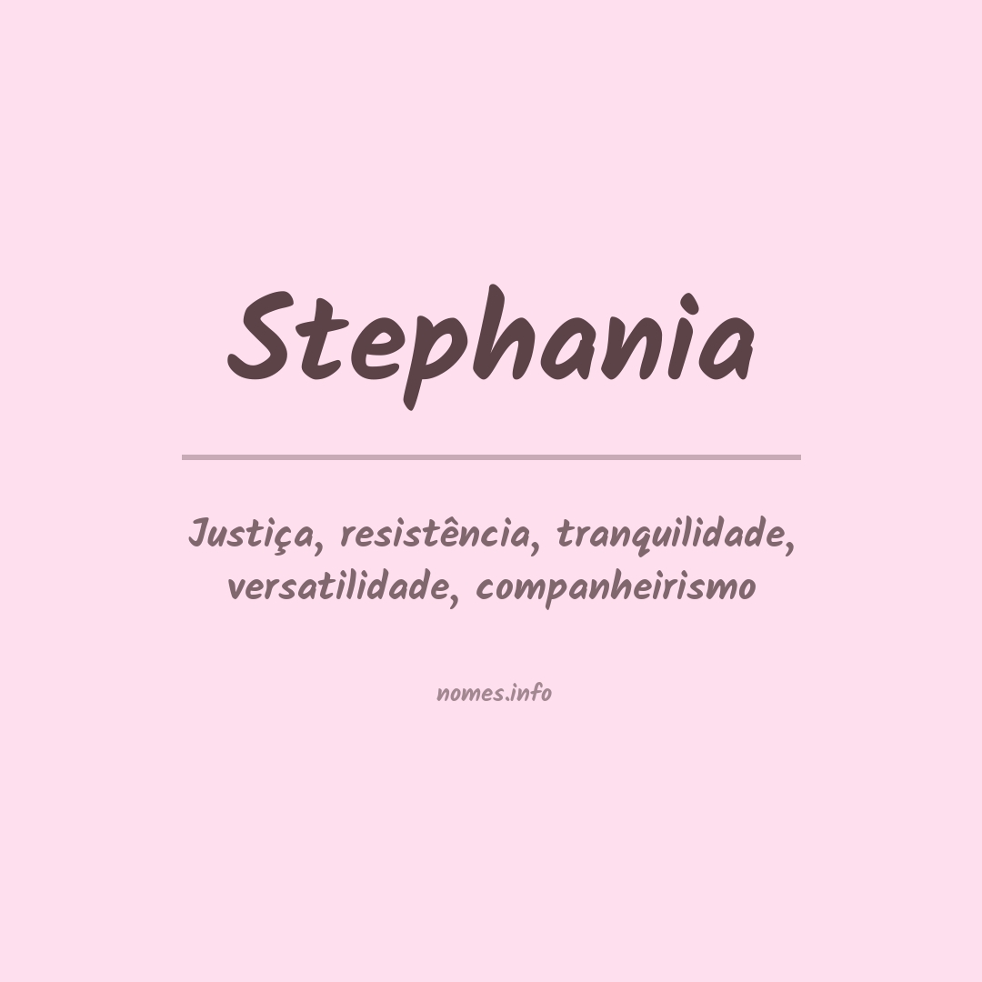 Significado do nome Stephania