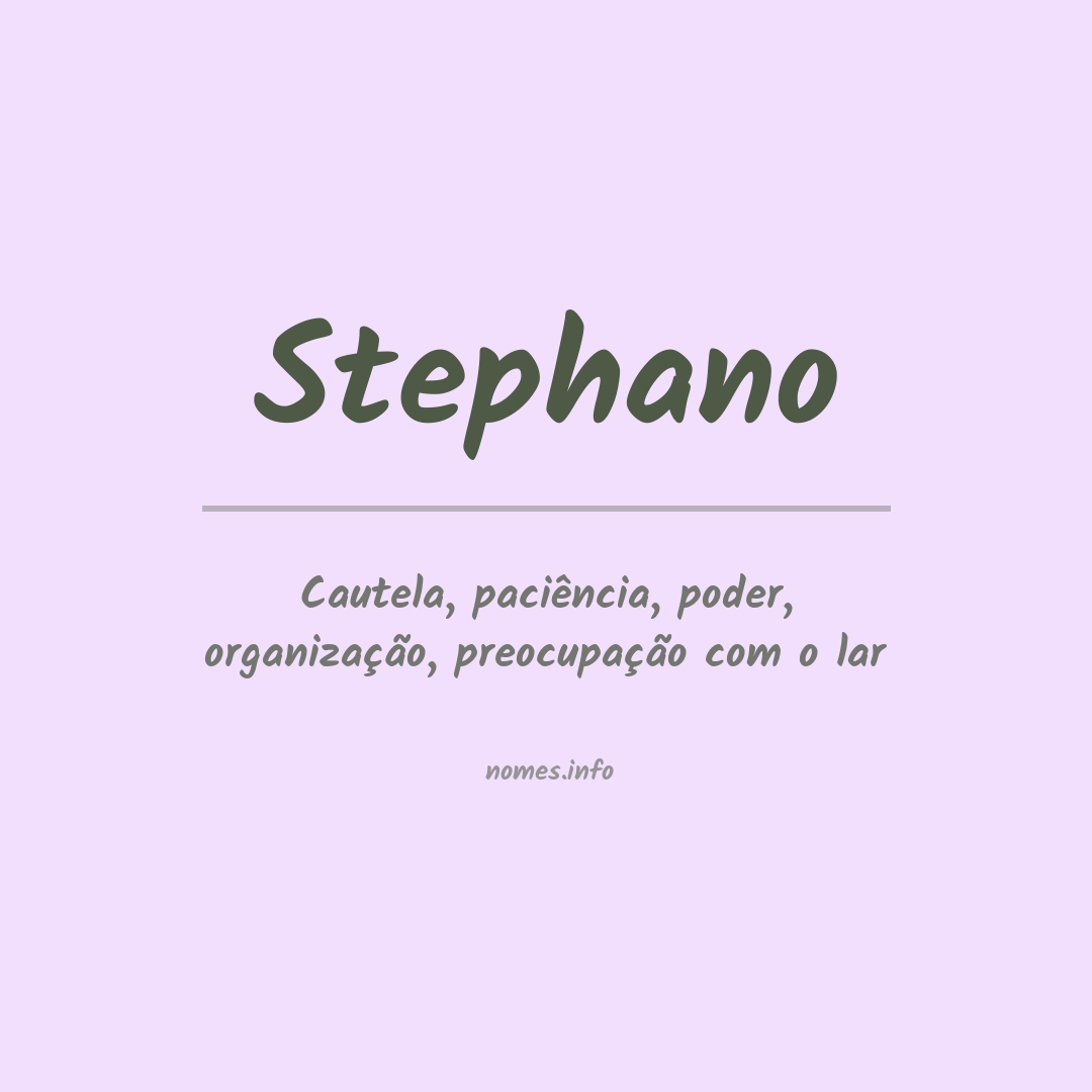 Significado do nome Stephano