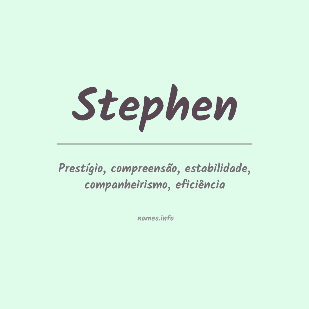 Significado do nome Stephen