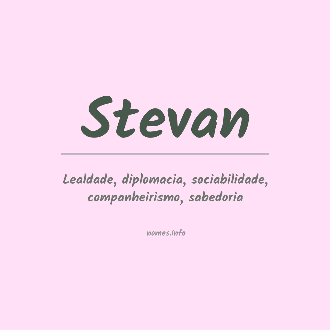 Significado do nome Stevan