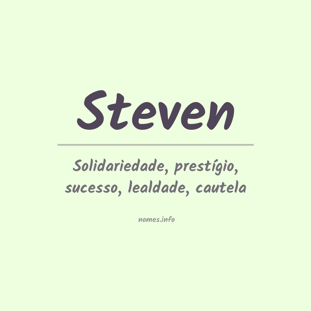 Significado do nome Steven