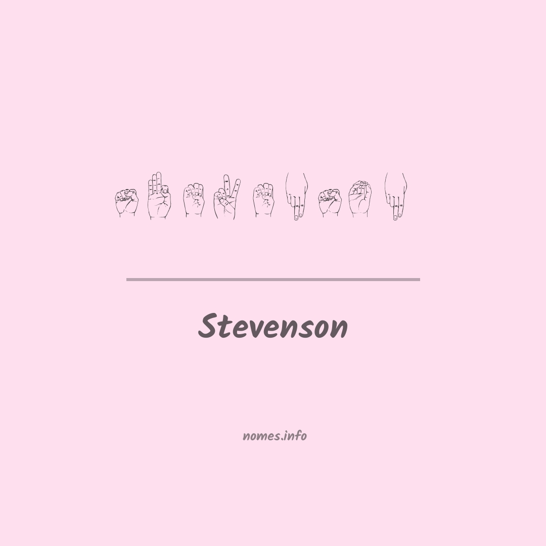 Stevenson em Libras