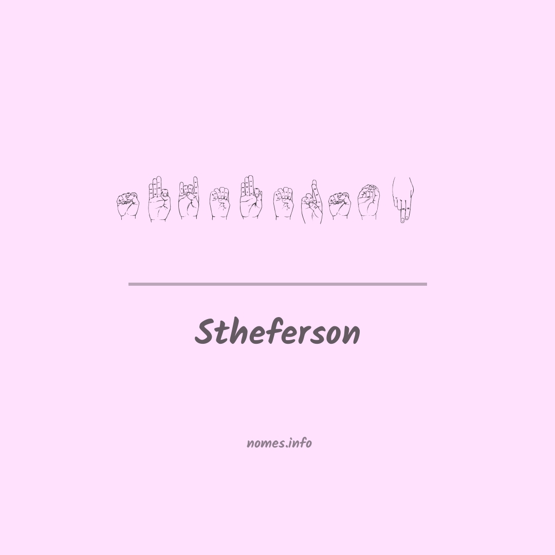 Stheferson em Libras